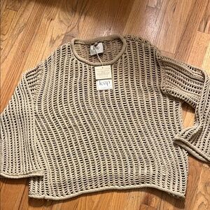 Women's Beige Knit Sweater